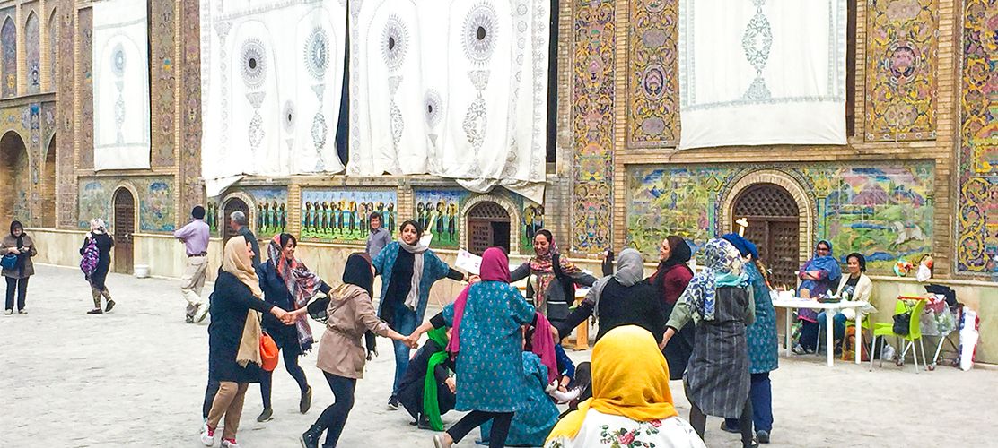 Cultural dancing in Golestan Palace Tehran