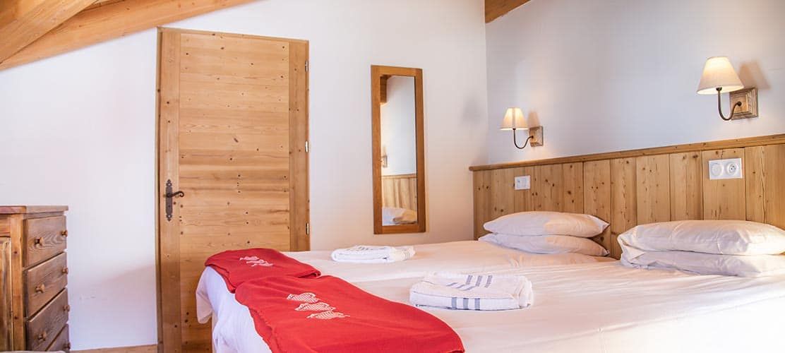 Twin bedroom in Chalet Mira