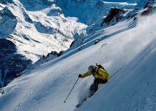 Grimentz off piste skiing