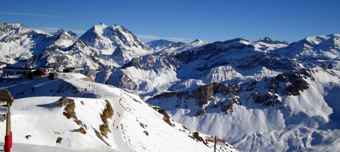 Pistes above Courchevel