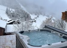 Hot Tub at Chalet le Lievre